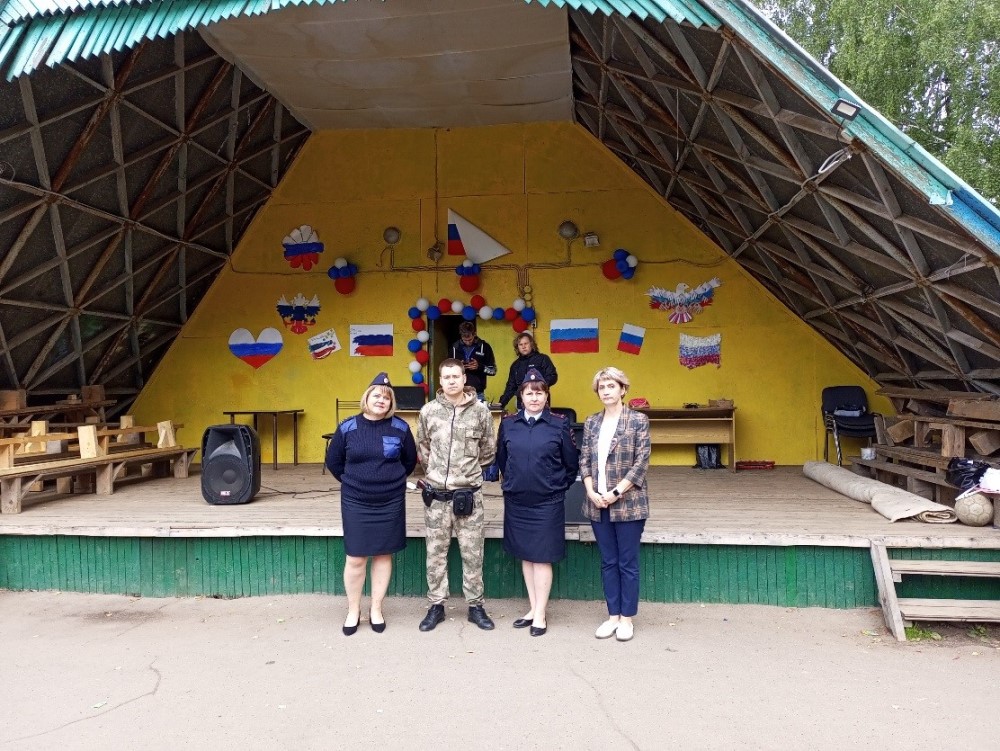 Профилактическая работа в загородном лагере г. Плеса.